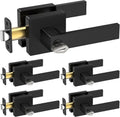Matte Black Door Handle Heavy Duty Reversible Lever - 5 Pack