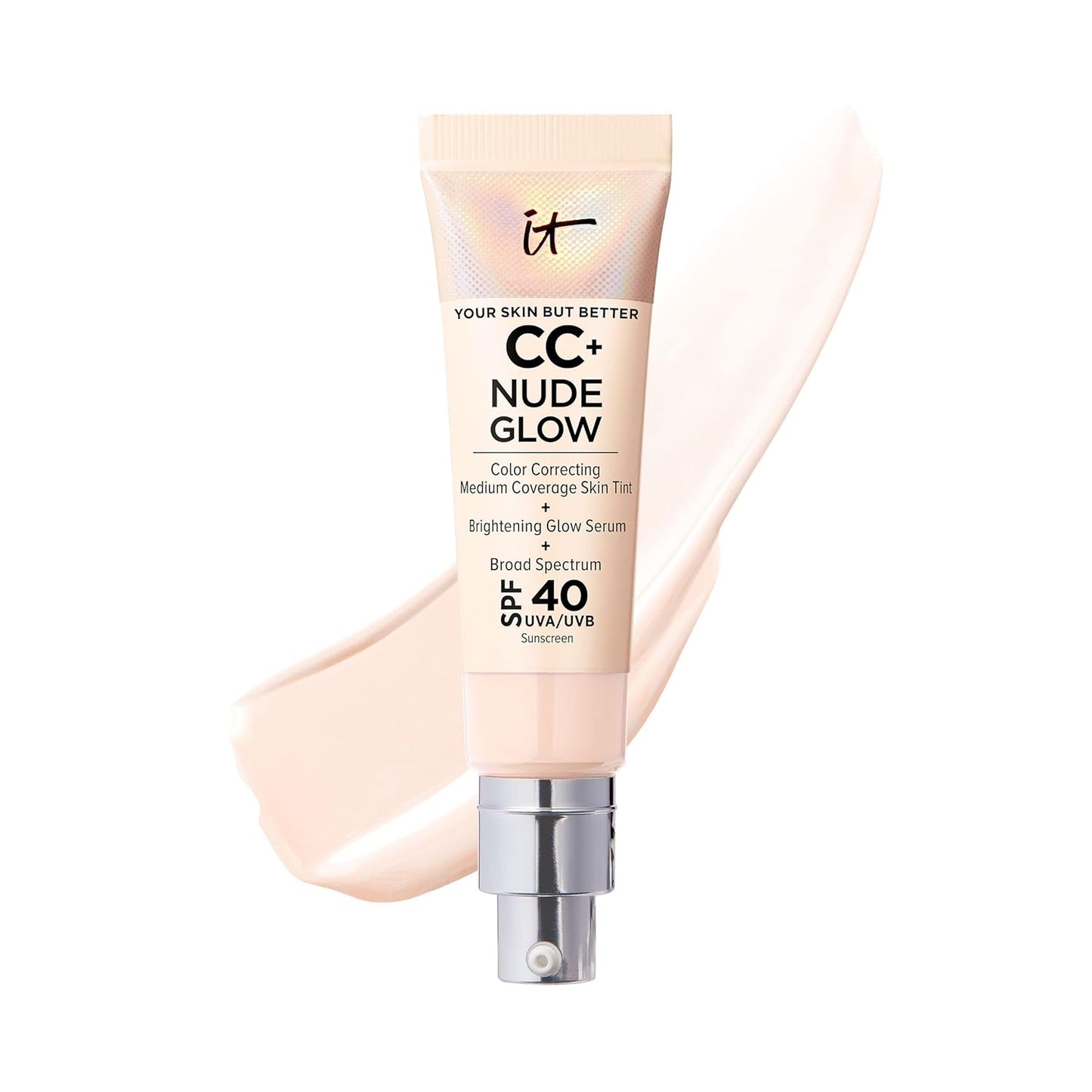 IT Cosmetics CC+ Nude Glow Foundation with SPF 40 for Radiance