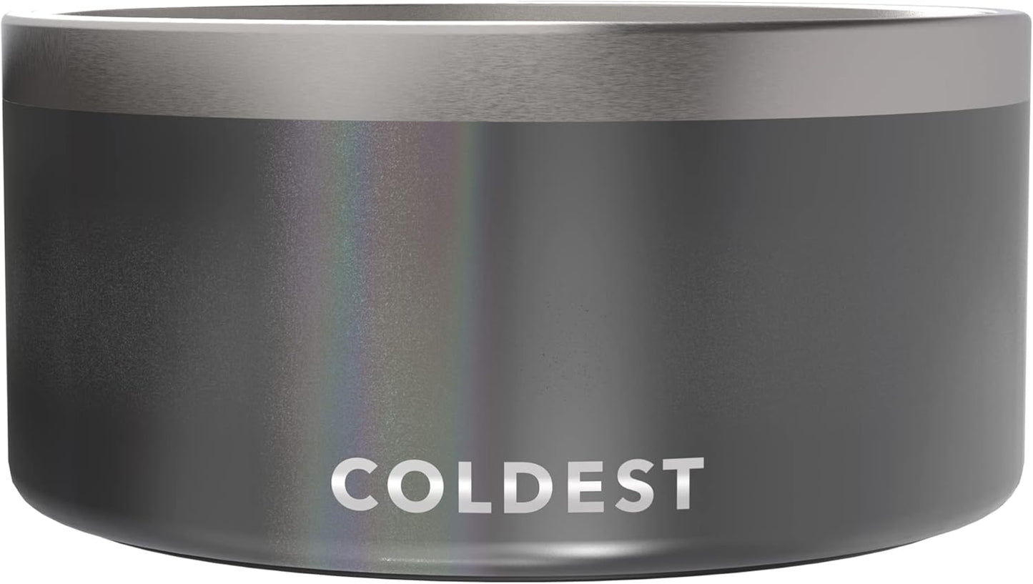 Coldest Dog Bowl - Insulated Stainless Steel, Non-Slip Design