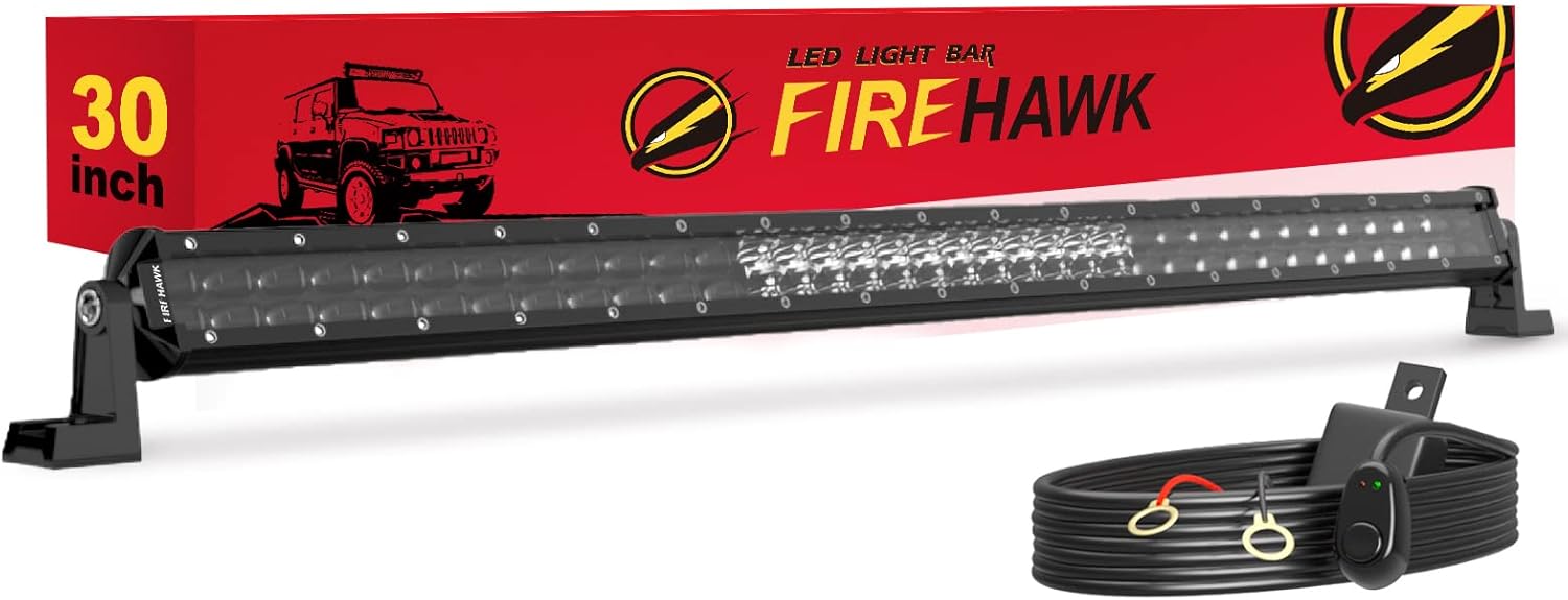Firehawk LED Light Bar 30 Inch 70000LM for Off Road Vehicles