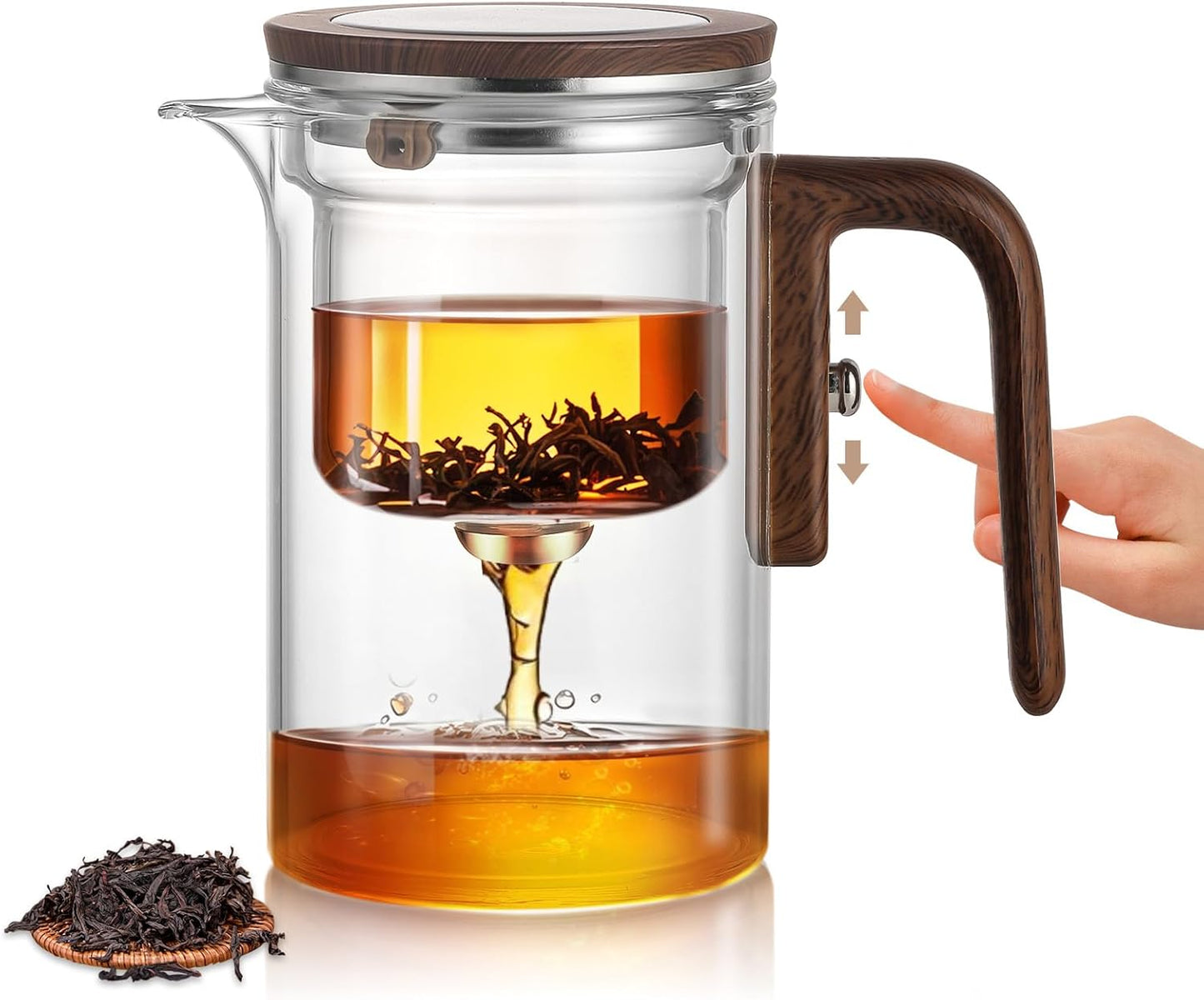 Enchanti Tea Pot - Magic Glass Teapot with Strainer & Infuser