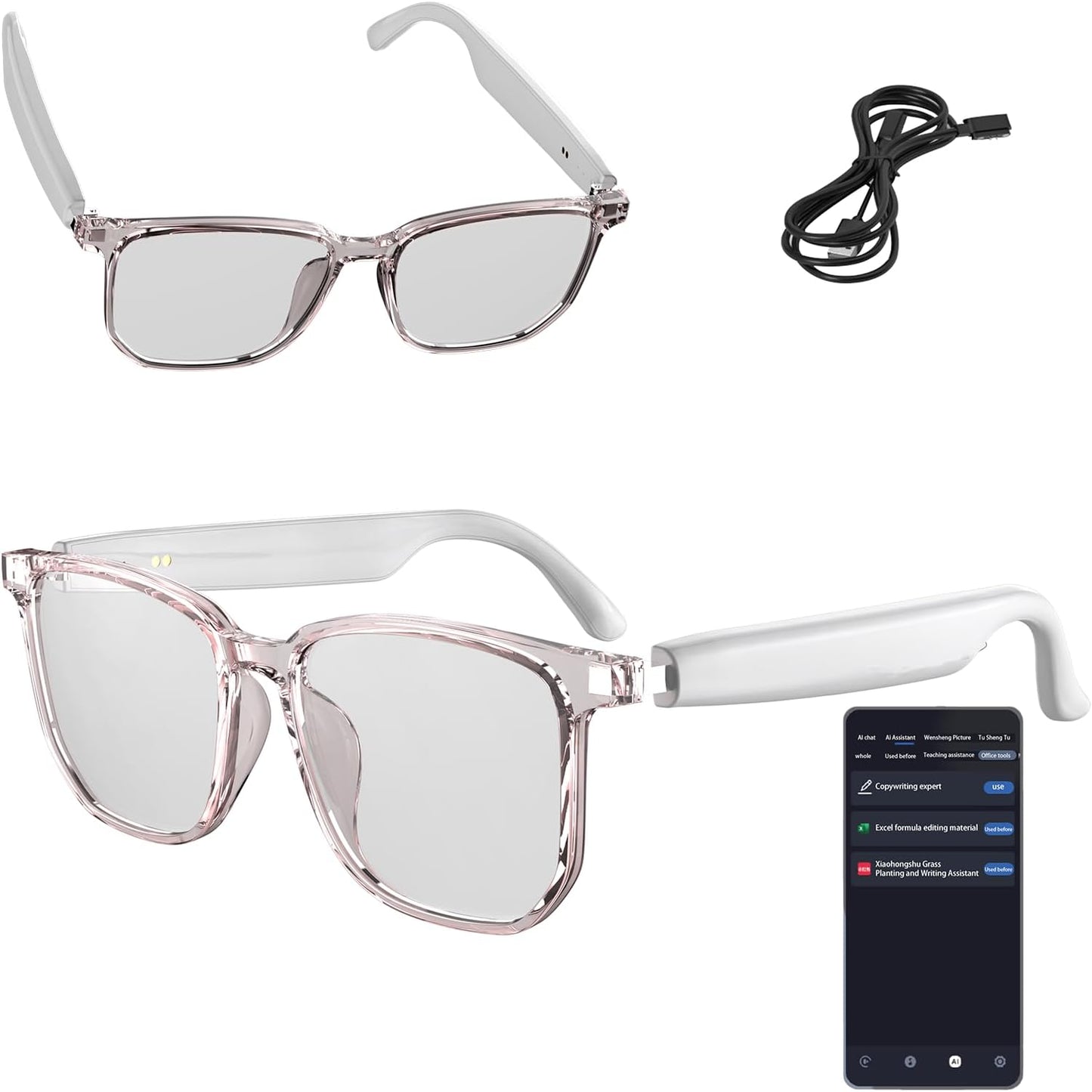 Wireless AI Translator Glasses - 75 Languages Support