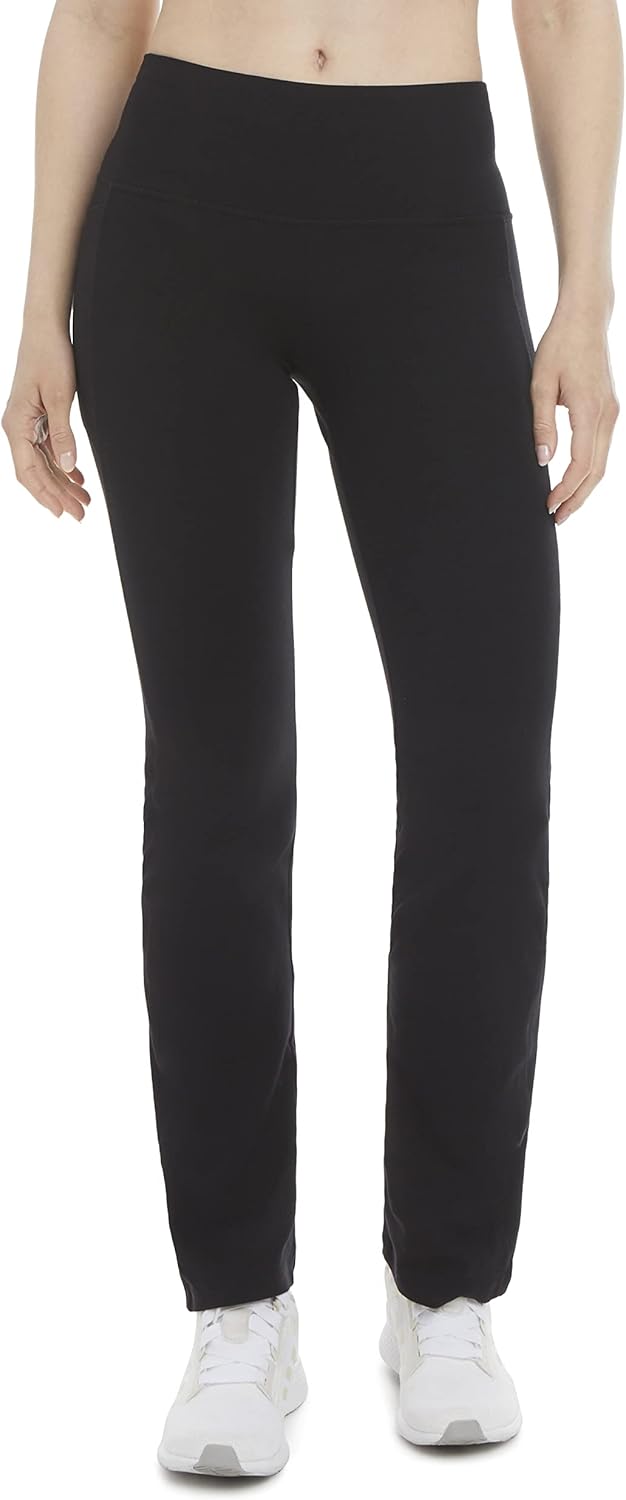 Stretchy Cotton Yoga Pants with Pockets for Women