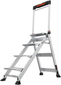 Jumbo Step 4-Step Aluminum Step Stool - Comfortable, Stable Climb