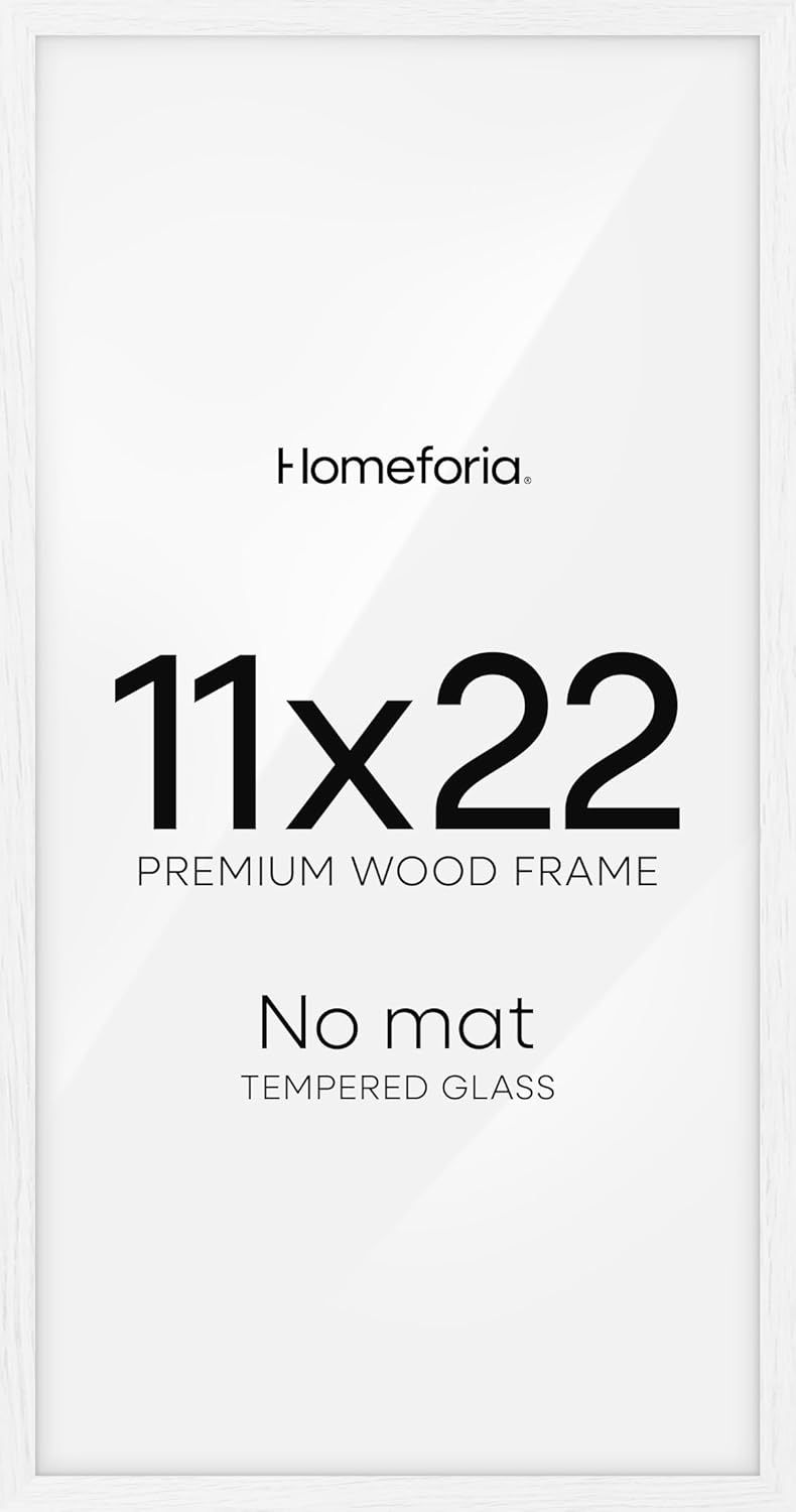 Homeforia 11x22 Newspaper Frame: Luxury White Oak Design