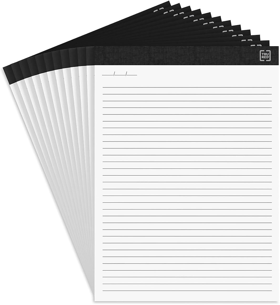 TRU RED Staples Notepads, Heavyweight 12-Pack for Writing