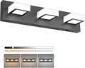 Modern LED Black Bathroom Vanity Lights with 5 Color Temperatures