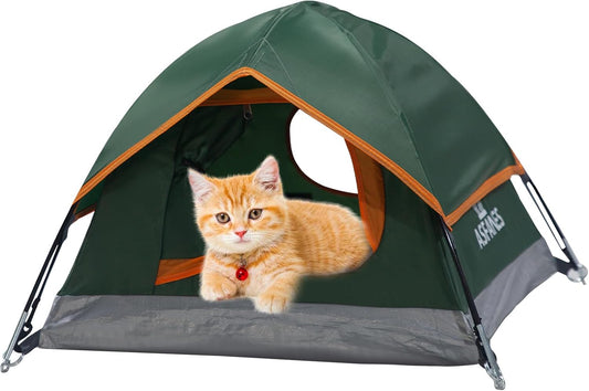 Waterproof Outdoor Pet Tent - 21.6x21.6x14.9'' Army Green