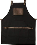 OleksynPrannyk Work Apron in Non-Waxed Canvas with Cross Straps