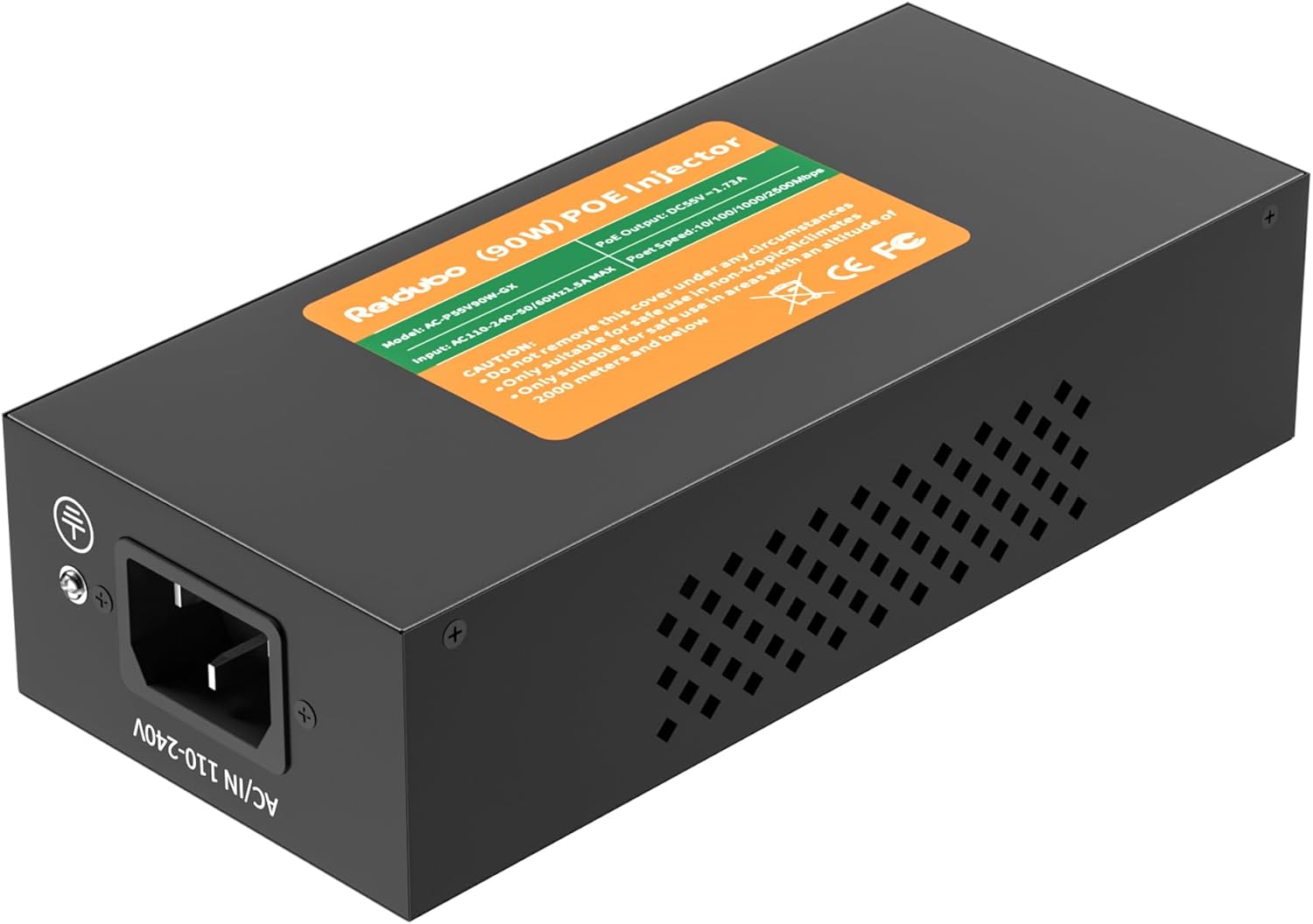 2.5Gb PoE Injector Adapter 90W for High-Speed Networking