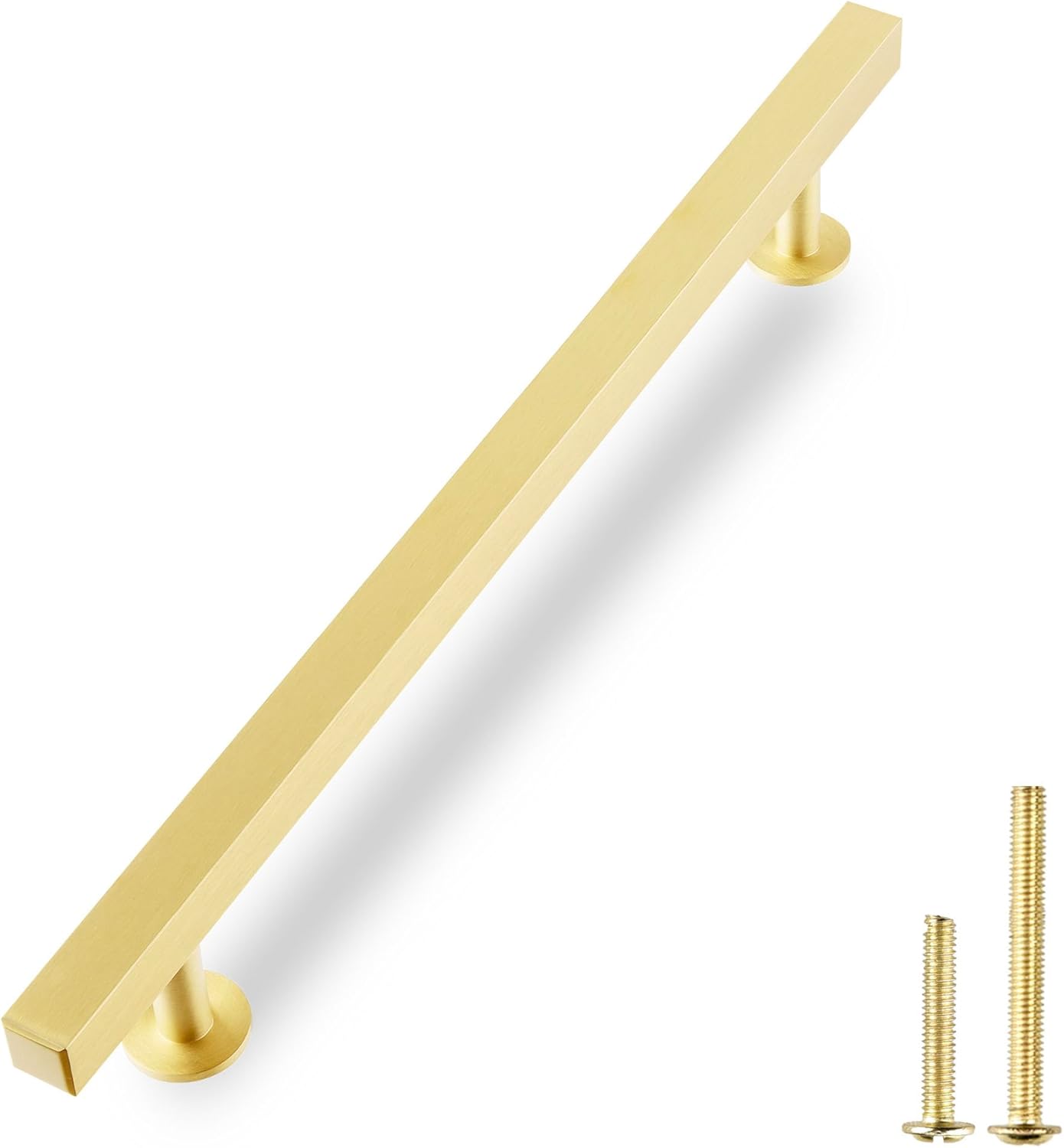 QOGRISUN Solid Brass Cabinet Handles for Modern Kitchen Decor