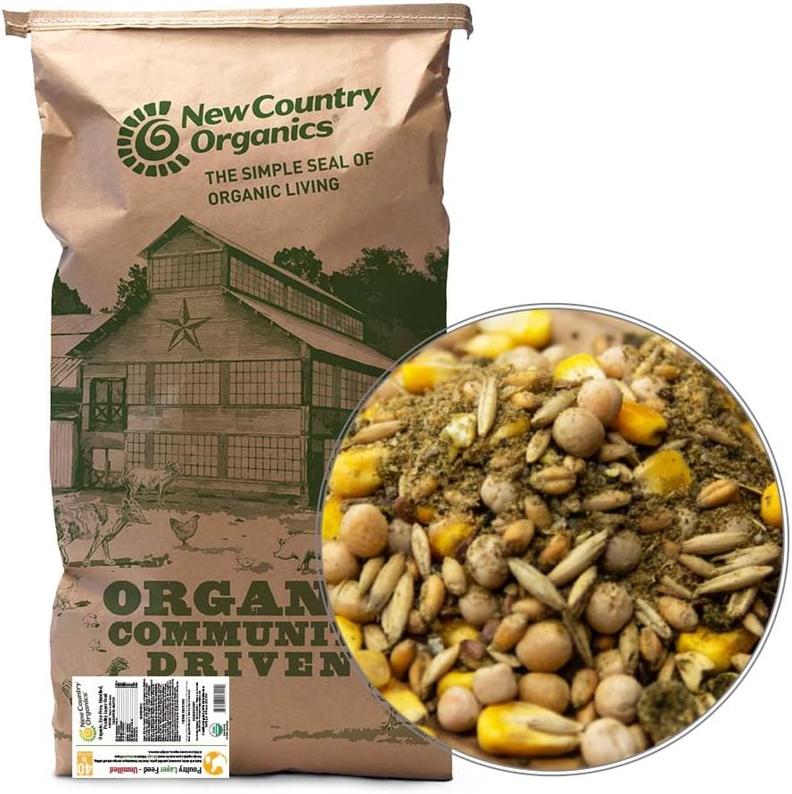 Unmilled Layer Feed for Laying Hens - Soy-Free Organic Goodness
