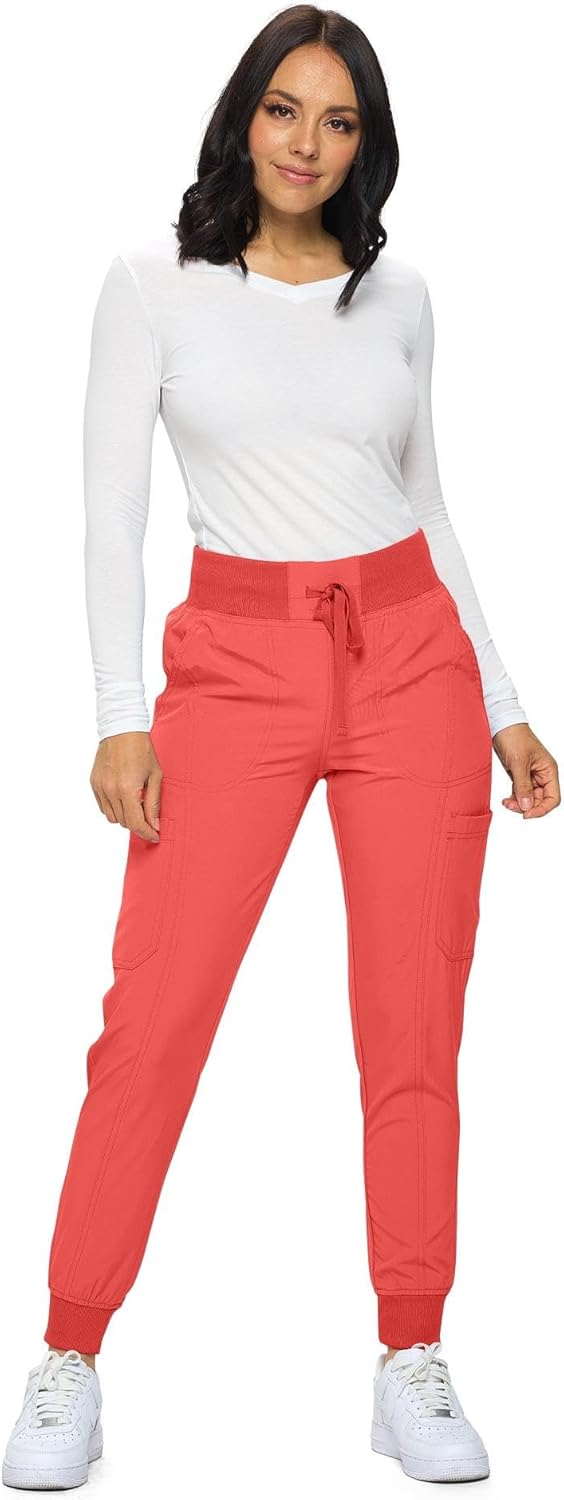 Monarch Uniforms Womens Jogger Scrubs with 6 Pockets and Comfort
