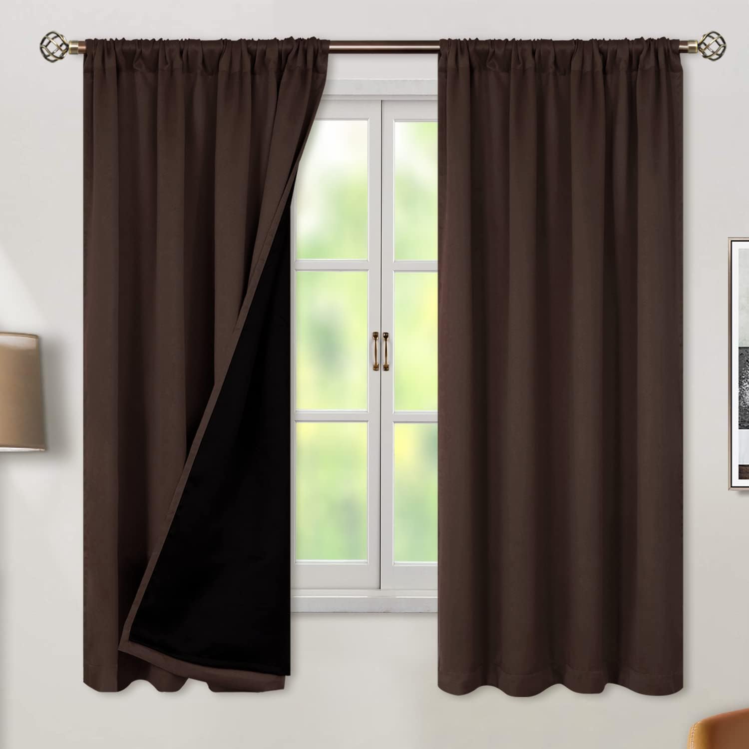 BGment 100% Blackout Curtains for Bedroom, Thermal Insulated
