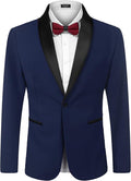 COOFANDY Men's Tuxedo Jacket One Button Dress Blazer - Slim Formal