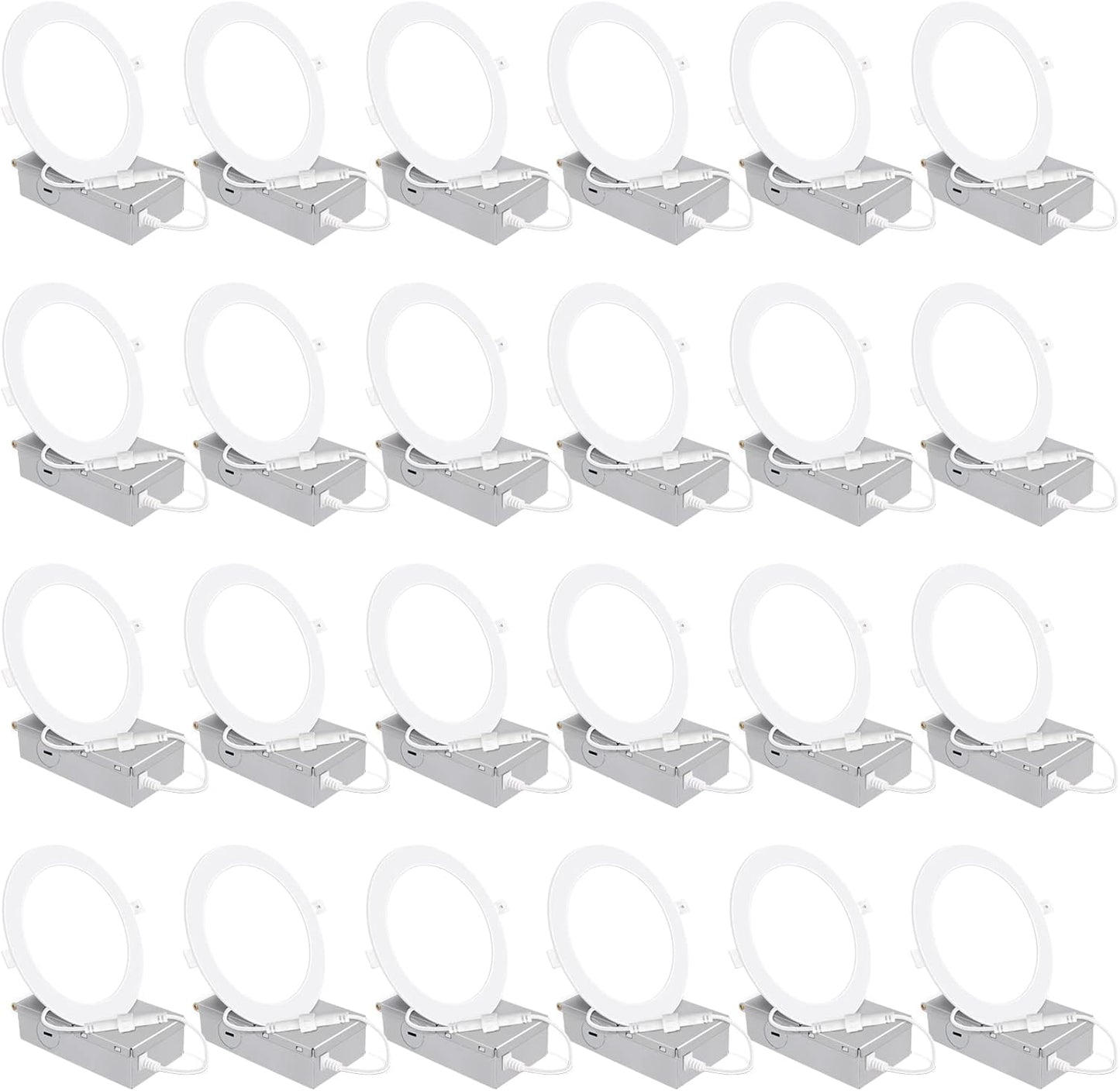 24 Pack 6 Inch Ultra-Thin LED Recessed Ceiling Light Review