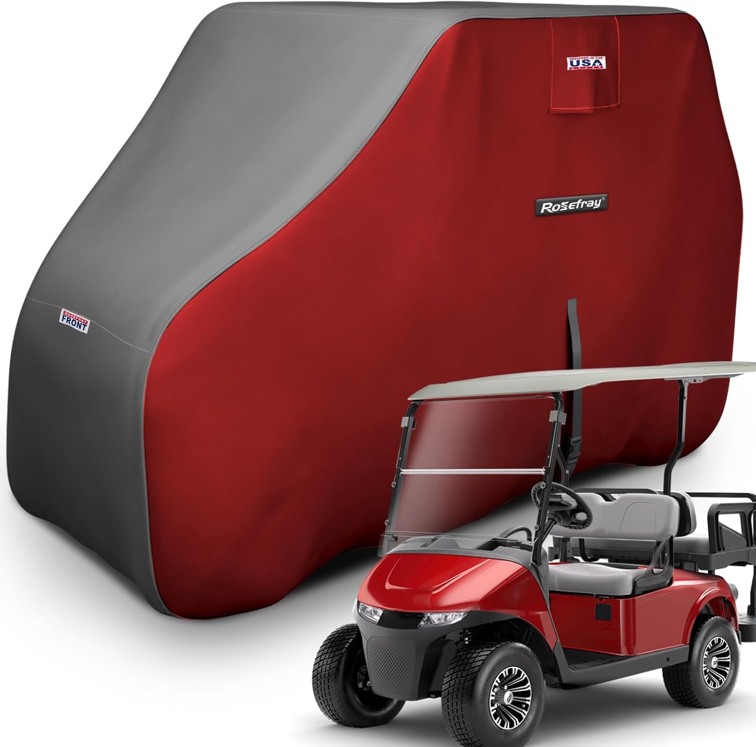 Rosefray Waterproof Golf Cart Cover for Club Car, EZgo, Yamaha