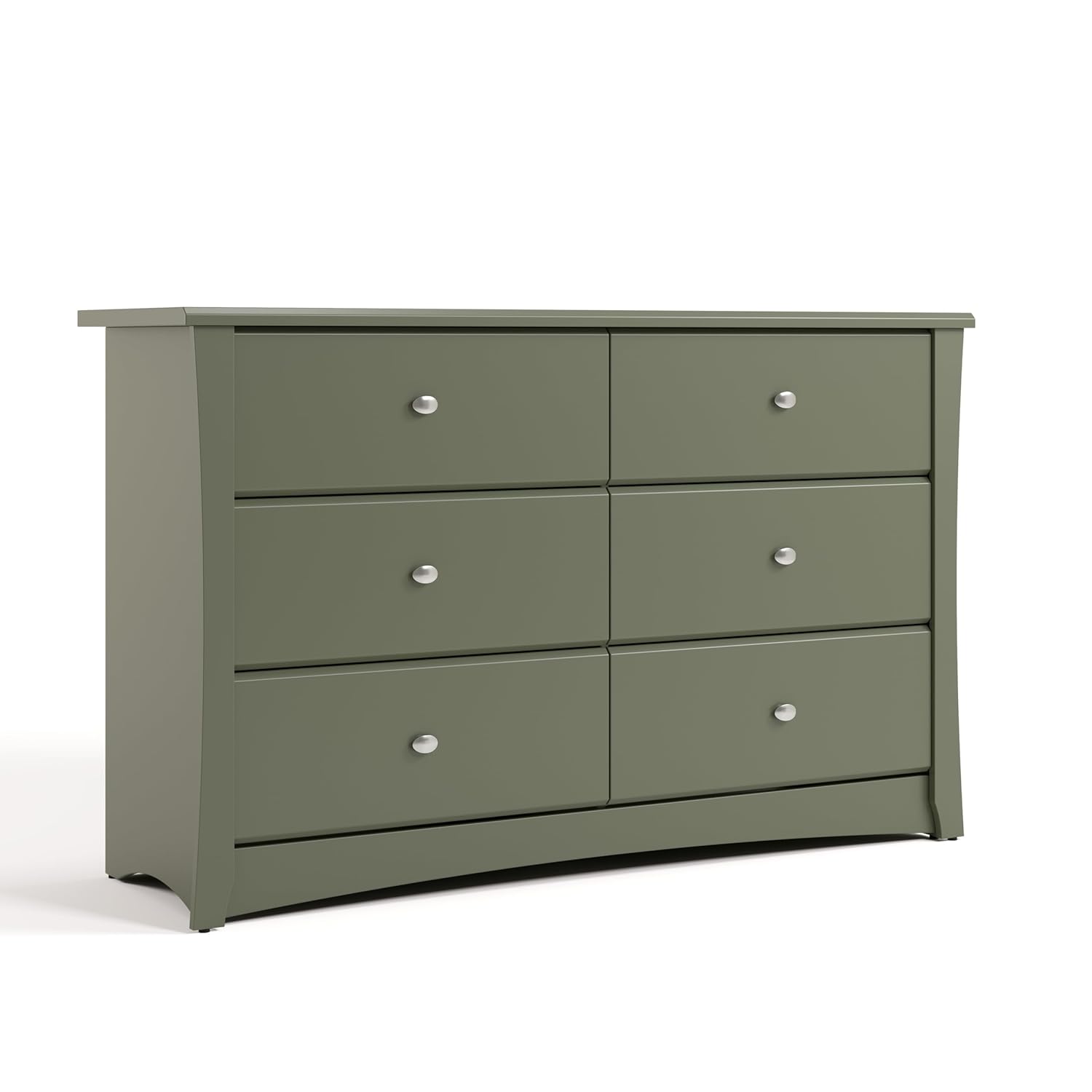 Storkcraft Crescent 6 Drawer Double Dresser for Kids Bedroom