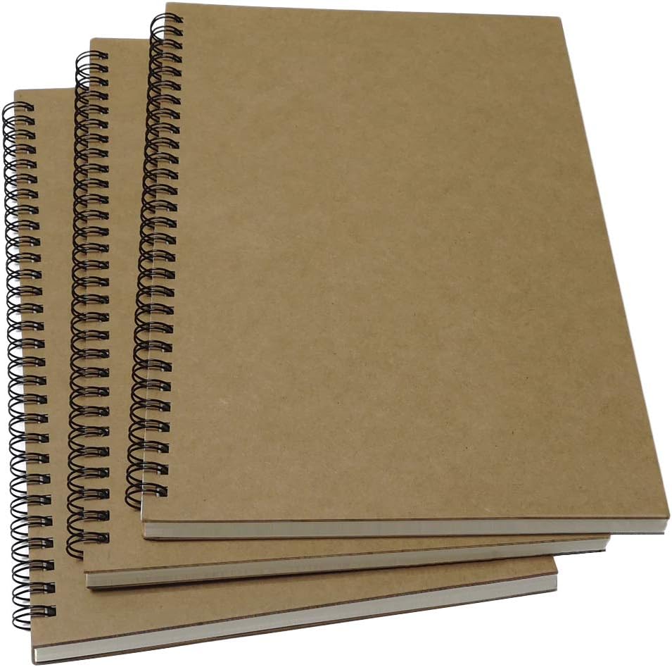 YUREE B5 Spiral Ruled Notebook 3-Pack