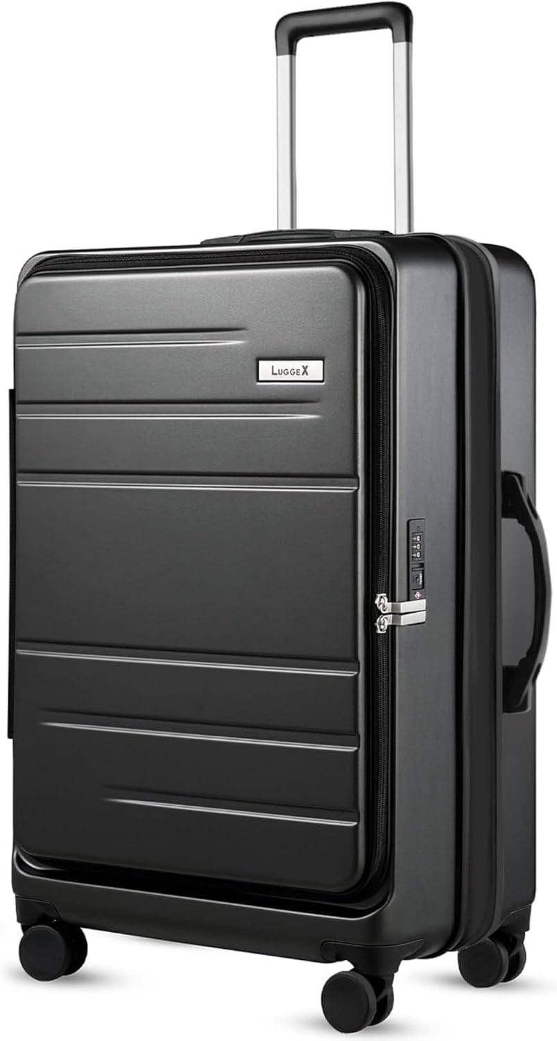 LUGGEX 24 Inch Luggage with Spinner Wheels for Easy Travel
