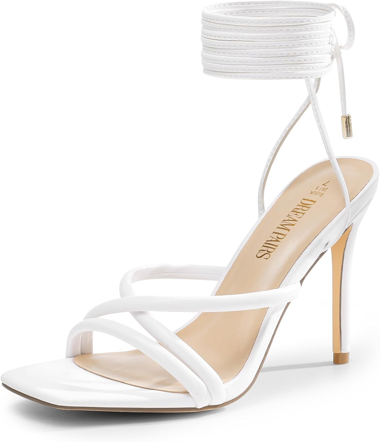 Strappy High Stiletto Lace Up Heeled Sandals for Women