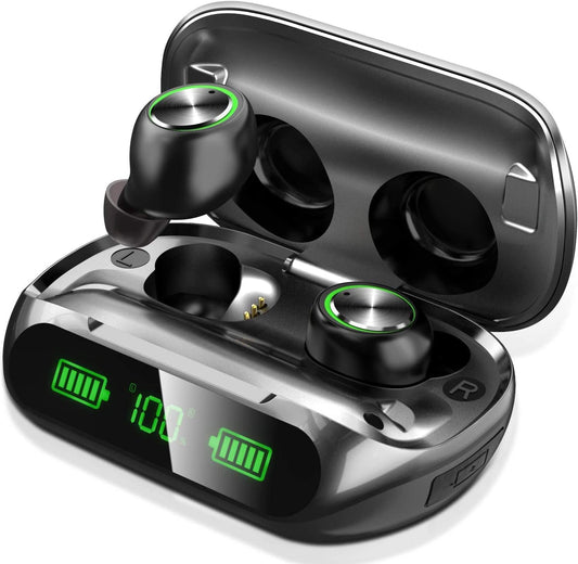 200-Hour Playtime Wireless Earbuds - Water&Noise Cancelling, Premium Sound