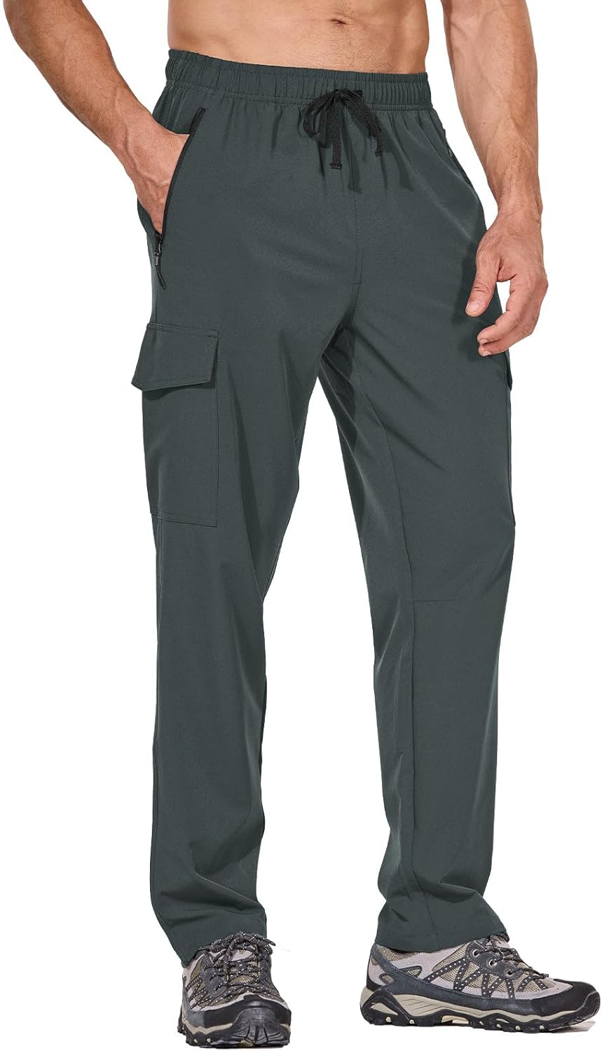 baleaf Men's Hiking Pants Water Resistant Quick Dry Travel Gear
