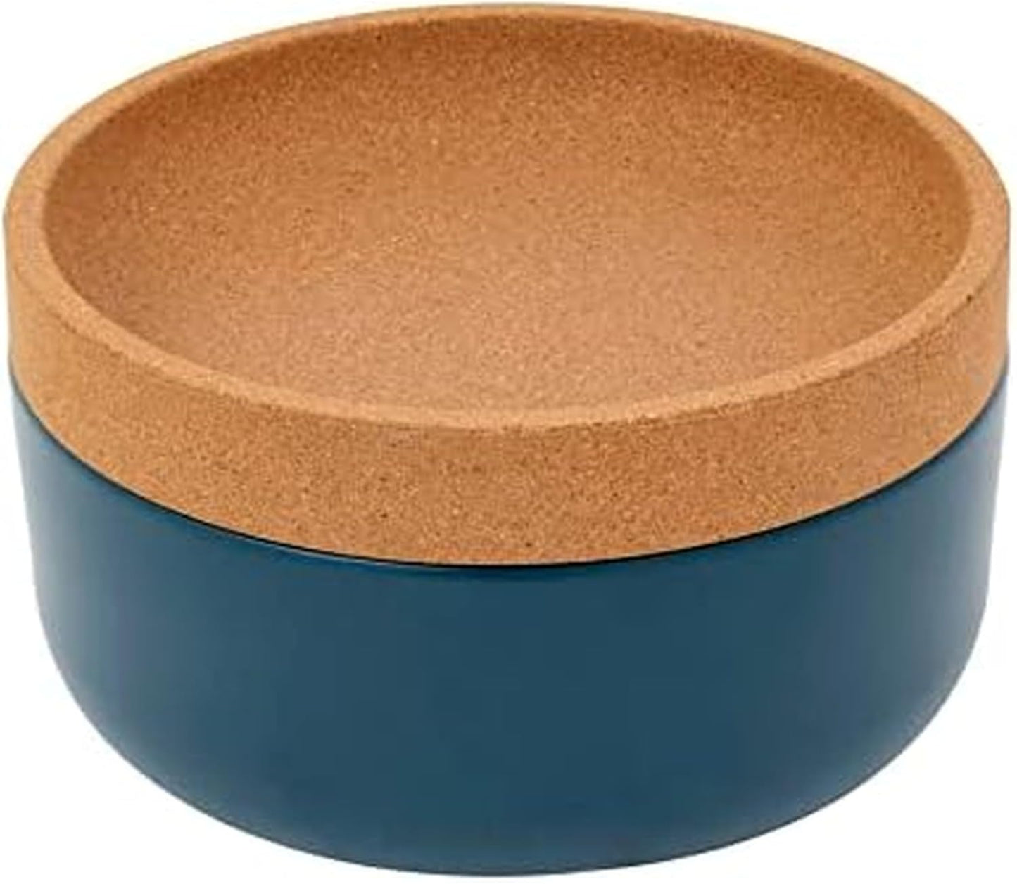 Ceramic and Cork Large Breathable Produce Bowl for Freshness