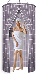 Waterproof Round Shower Curtain: Foldable & Travel-Friendly