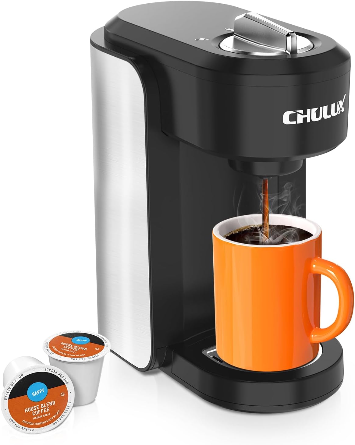 CHULUX Single Serve Coffee Maker - Instant K-Cup Convenience!
