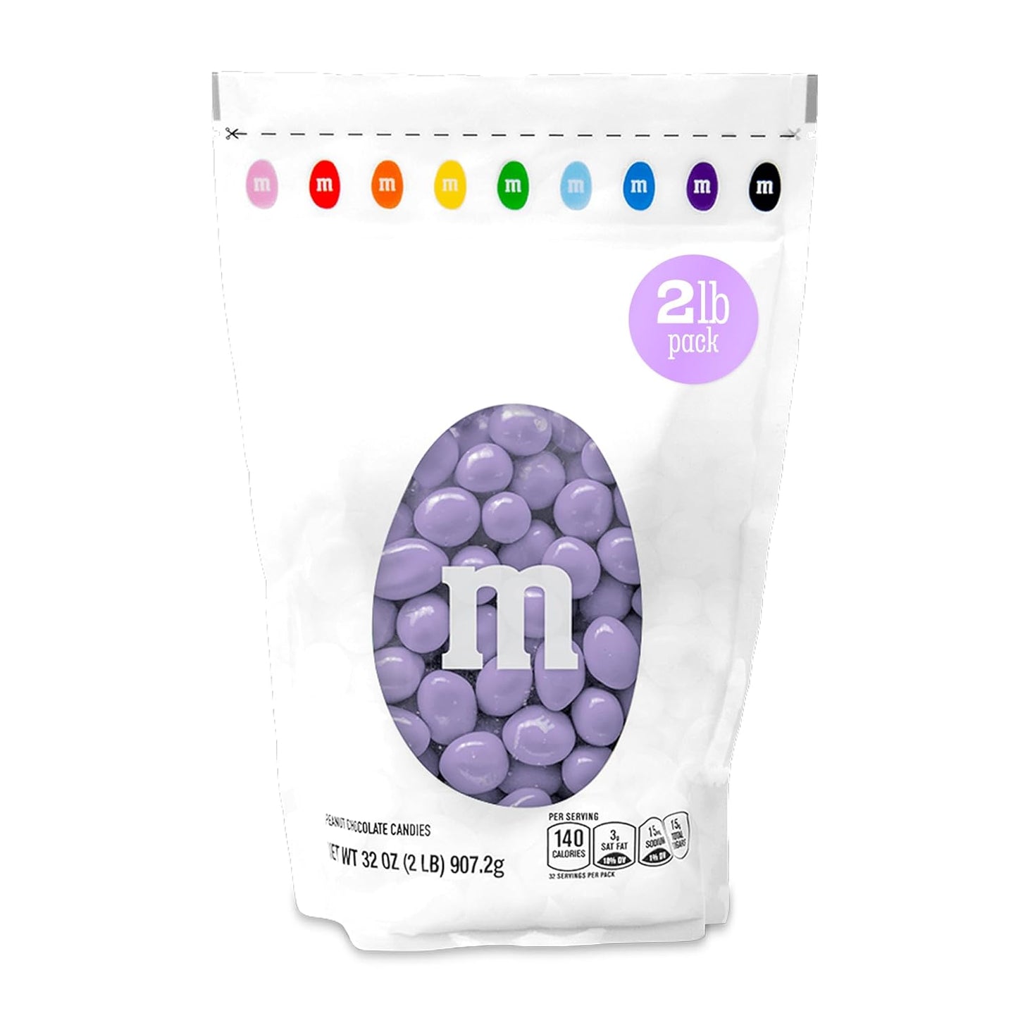 M&MS Peanut Light Purple Chocolate Candy for Parties and Buffets