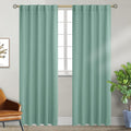 Window Curtains for Bedroom 84 in Rod Pocket and Back Tab - Frosty