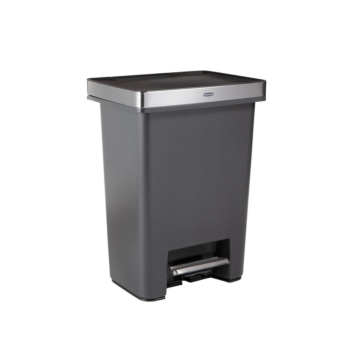High-Capacity Step-On Trash Can for Home and Kitchen Use