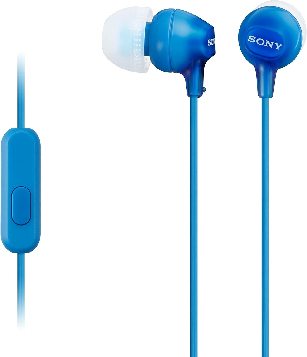 Sony In-Ear Earbud Headphones with Mic - Blue Bliss