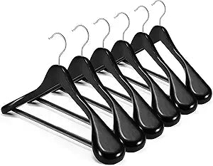 High-Grade Suit Hangers with Non-Slip Pants Bar for Heavy Clothes
