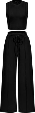 PRETTYGARDEN Women's Summer 2 Piece Loungewear Set - Comfortable 12-14