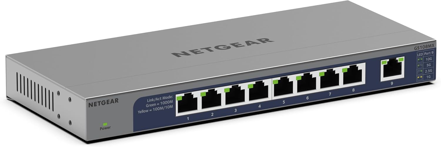 NETGEAR 8-Port Multi-Gigabit Ethernet Switch for Fast Networking