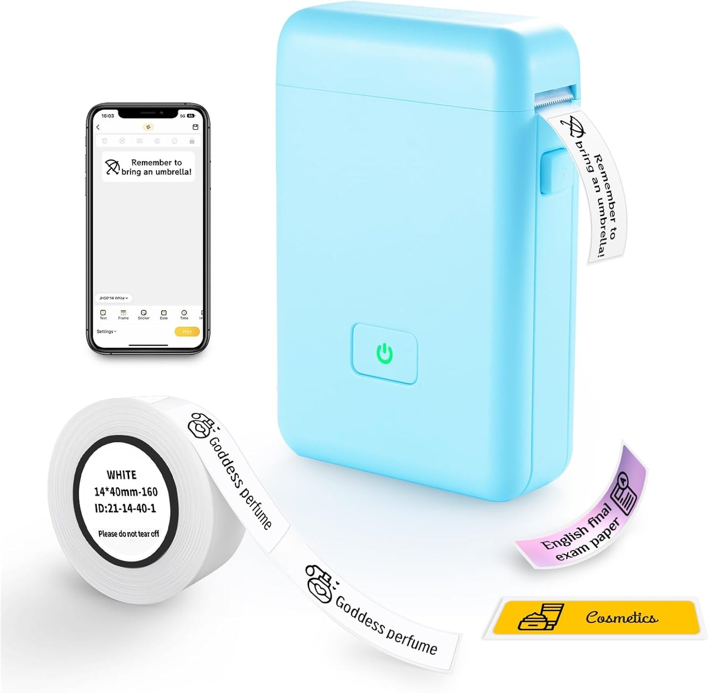 Portable Bluetooth Label Printer - Organize Anywhere!