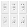 GFCI Outlet 20 Amp Self-Test TR Receptacle - Slim 6 Pack