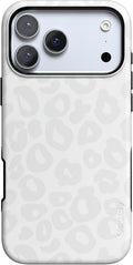 Casely iPhone 17 Pro Case Into The Wild White Snow Leopard - Bold