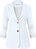 Blazer Jackets for Women Open Front Long Sleeve with Pockets - Office