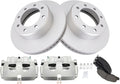Front Ceramic Brake Pad & Rotor Kit with Calipers for Ram 2500/3500