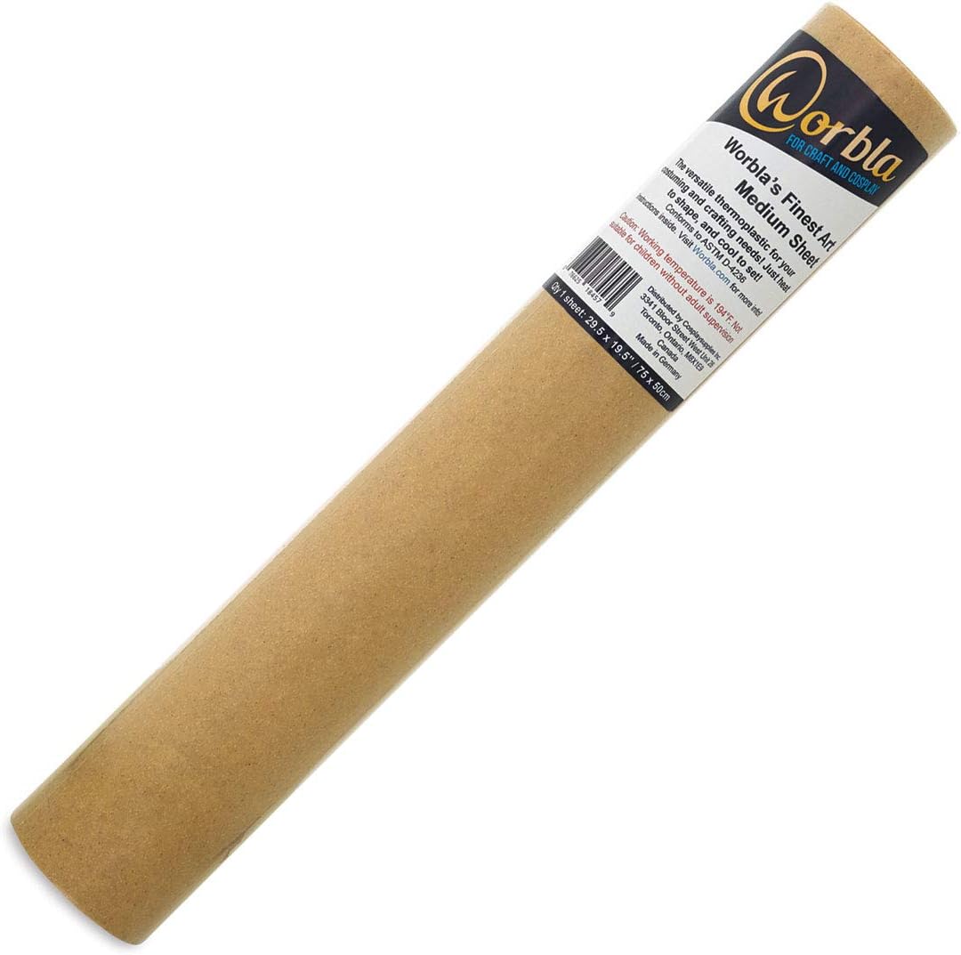 Worbla Finest Art Thermoplastic Sheets - Medium for Crafting