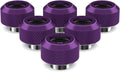 PrimoChill 1/2in Rigid RevolverSX Fitting 6 Pack - Candy Purple