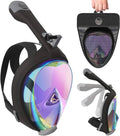 Foldable Full Face Snorkel Mask for Adults and Youth - Anti Fog Vision