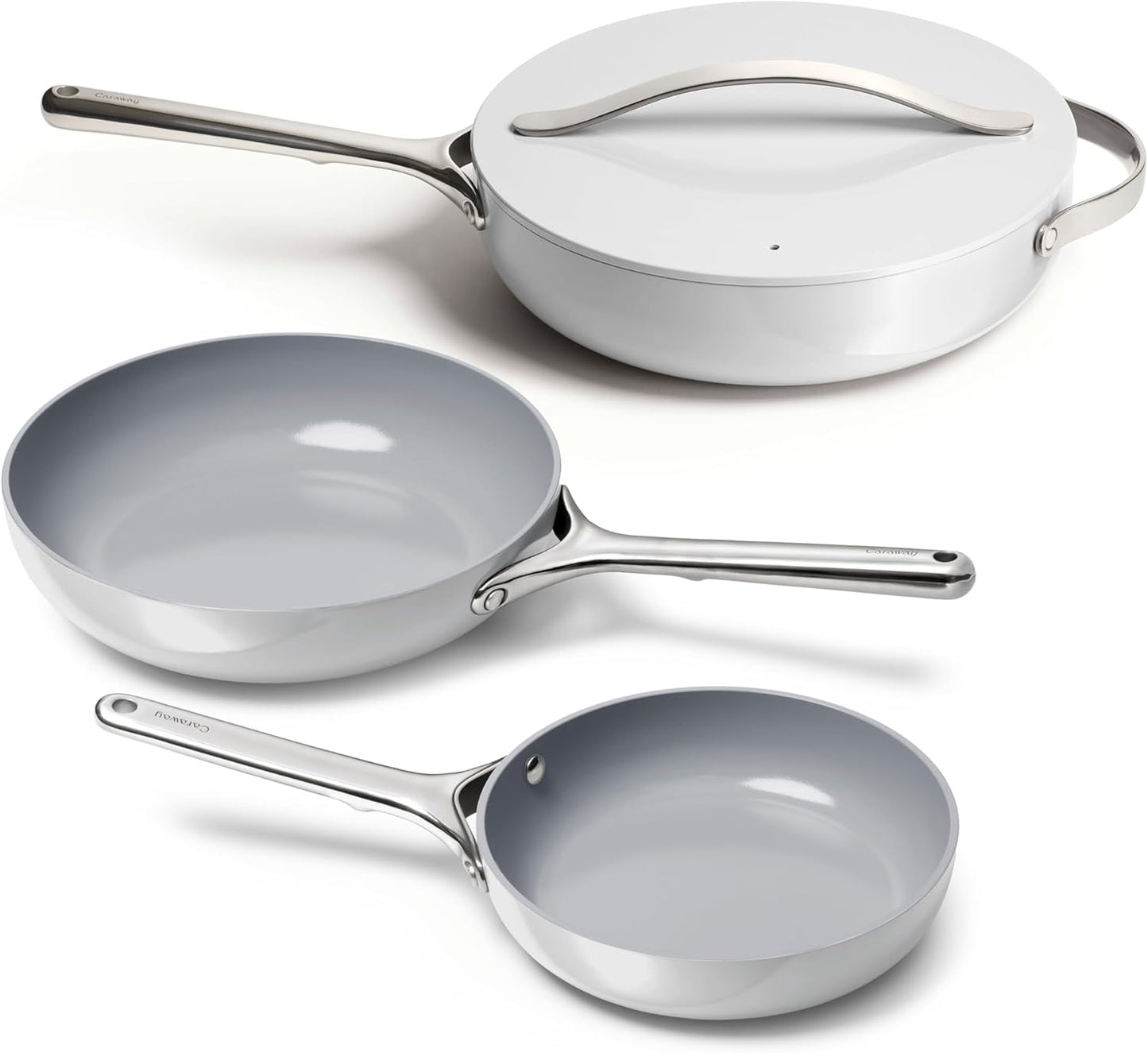 Caraway 4-Piece Fry Pan Set - Non-Stick Cookware for All Needs