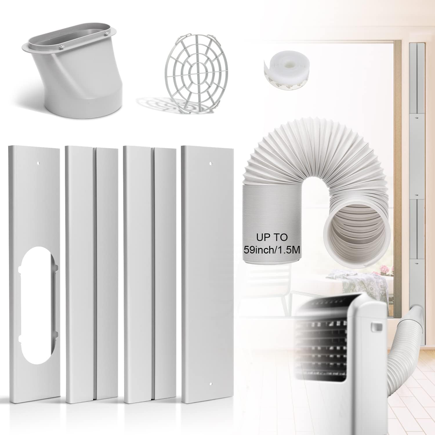 HOXHA Universal Adjustable AC Window Kit for Easy Installation