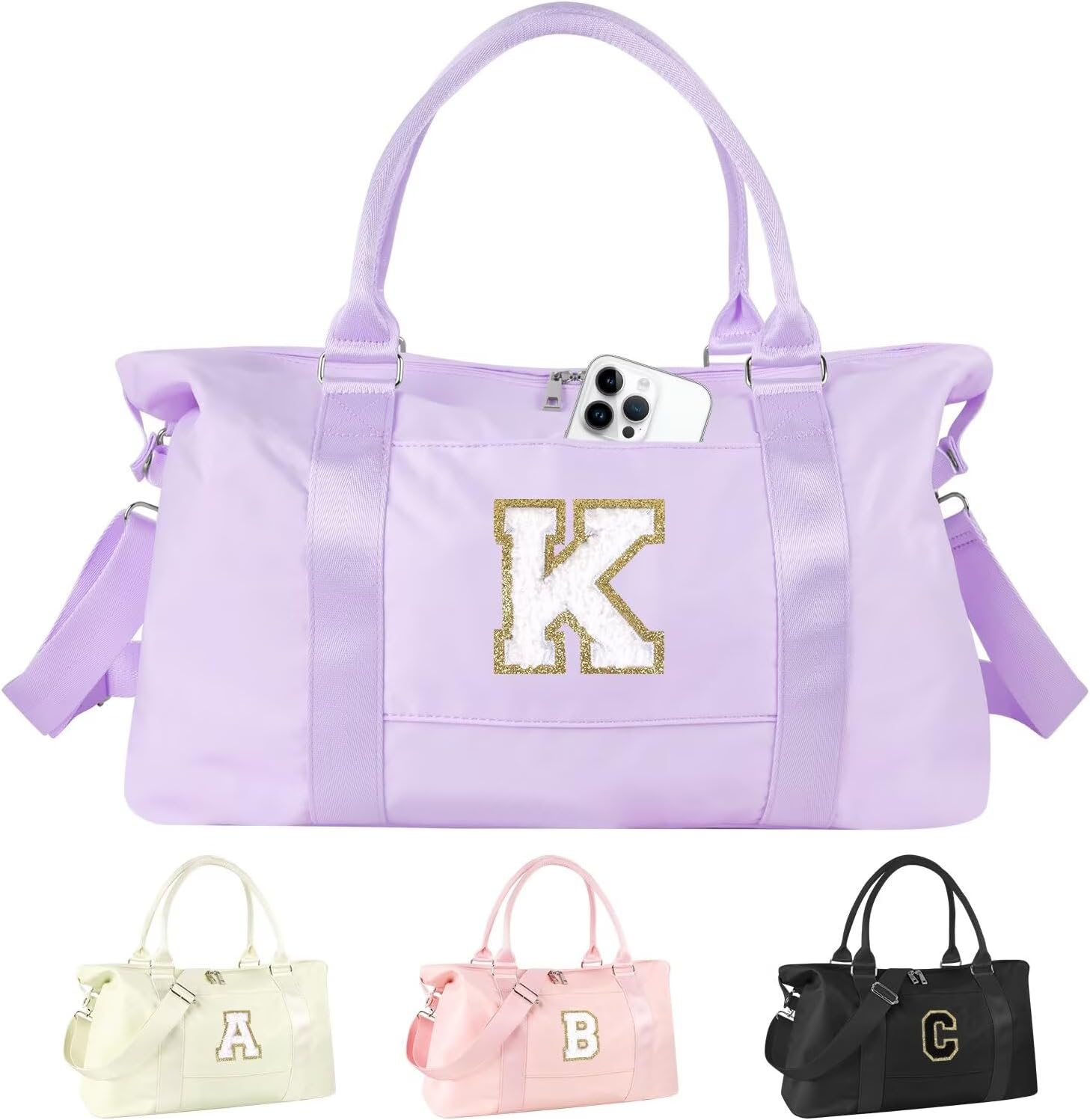 Dance Gym Duffel Bag for Teen Girls - Cute Personalized Travel Bag
