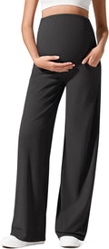Ribbed Maternity Yoga Pants with Pockets Over The Belly (Style PYSW)
