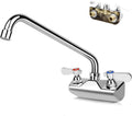 Commercial Sink Faucet with 12in Swivel Spout for Versatile Use